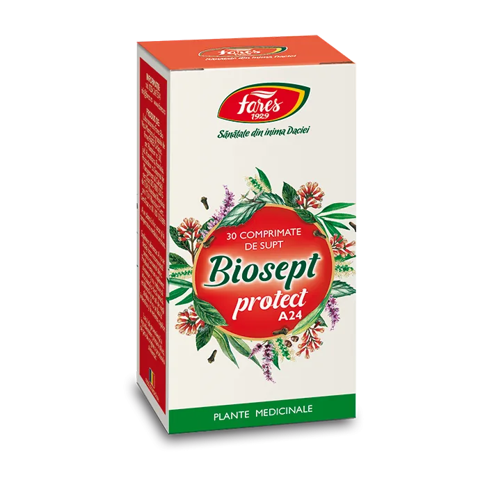Biosept Protect A24, 30 comprimate, Fares