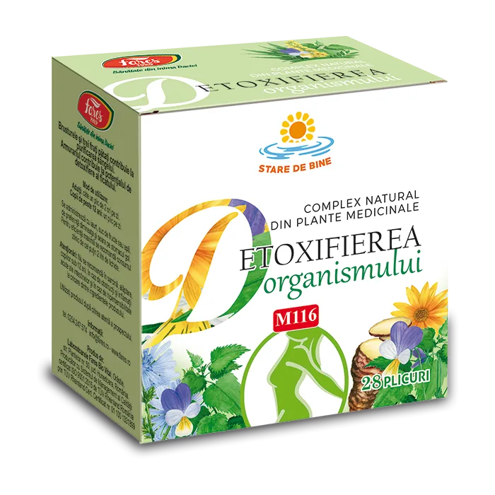 Detoxifierea organismului M116, 28 plicuri, Fares