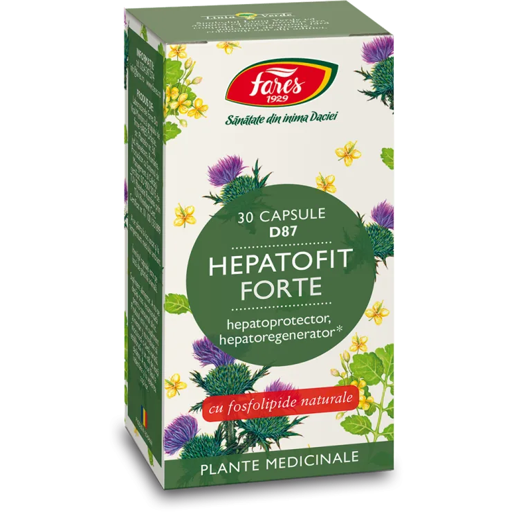 Hepatofit Forte D80, 30 capsule, Fares