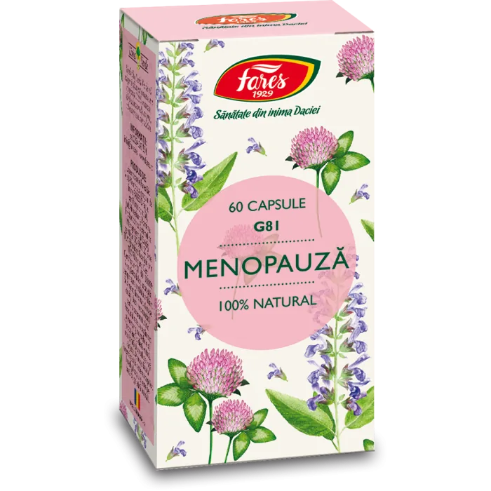 Menopauza G81, 60 capsule, Fares