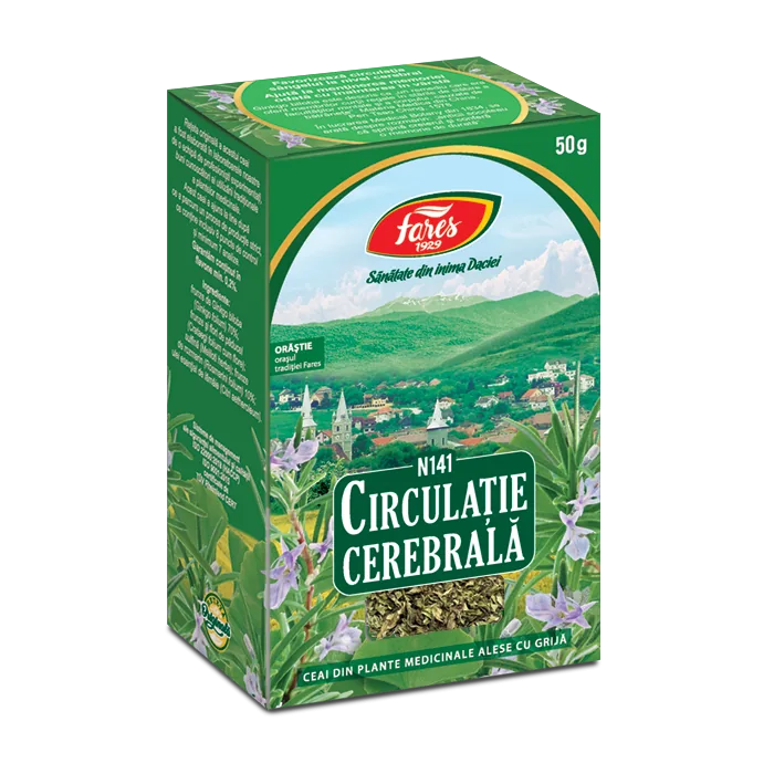 Ceai Circulatie Cerebrala N141, 50g, Fares