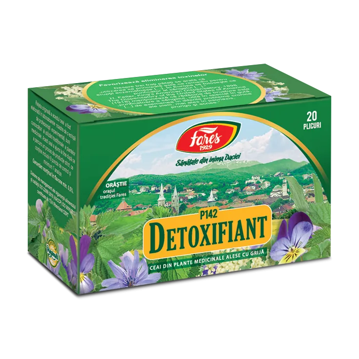 Ceai Detoxifiant P142, 20 plicuri, Fares