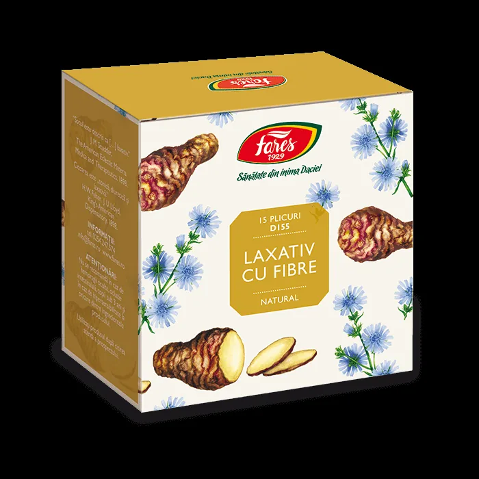 Laxativ cu fibre, 15 plicuri, Fares