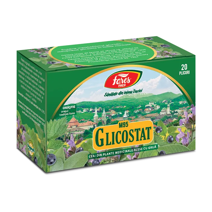 Ceai Glicostat, 20 plicuri, Fares