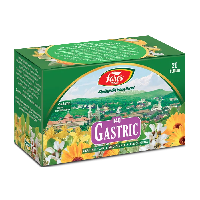 Ceai Gastric, 20 plicuri, Fares