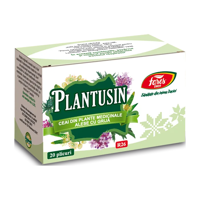Ceai Plantusin, 20 plicuri, Fares