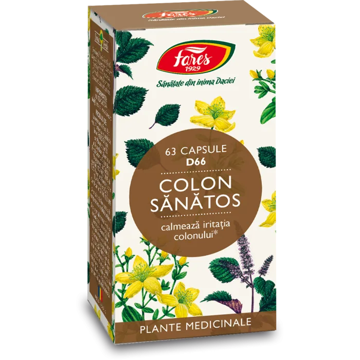 Colon sanatos D66, 63 capsule, Fares