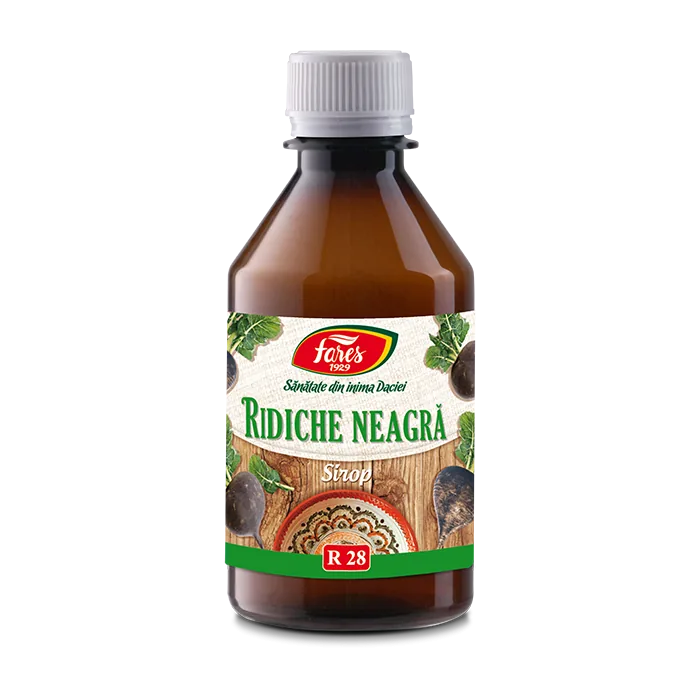 Sirop Ridiche neagra, 250ml, Fares