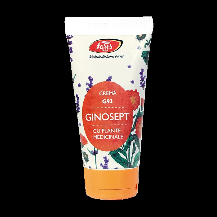 Ginosept crema cu plante medicinale, 50ml, Fares