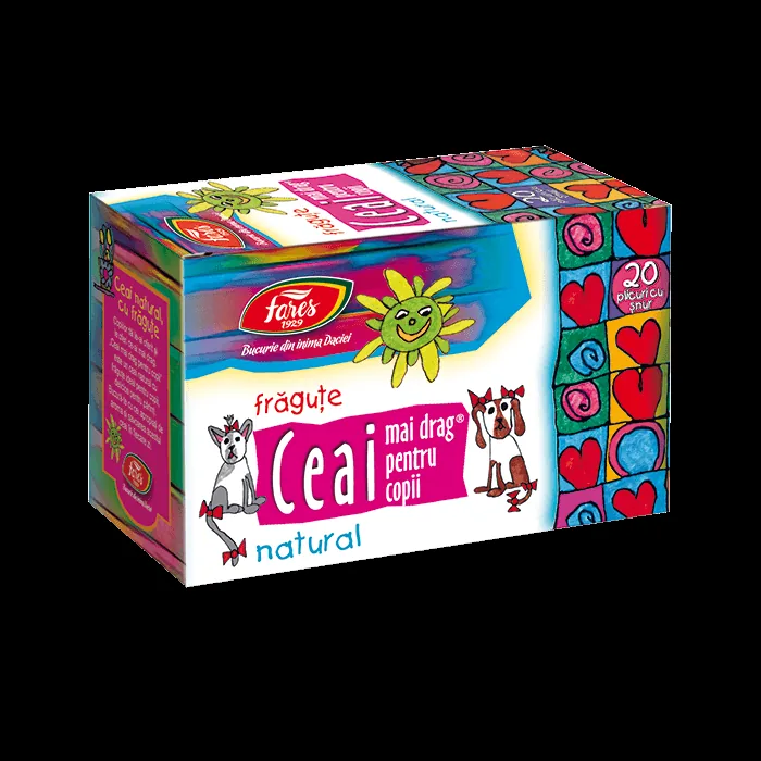 Ceai mai drag pentru copii cu Vitamina C, 20 plicuri, Fares