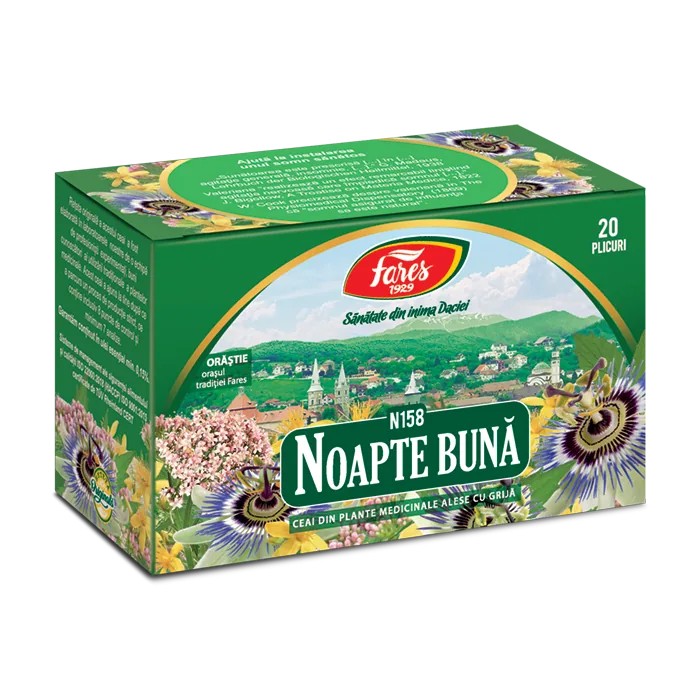 Ceai Noapte buna, 20 plicuri, Fares
