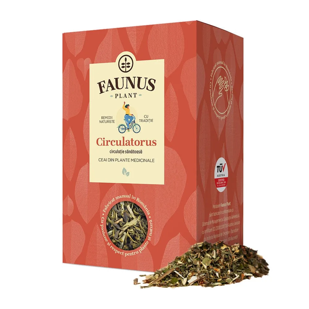 Ceai pentru normalizarea circulatiei sangelui Circulatorus, 90g, Faunus Plant