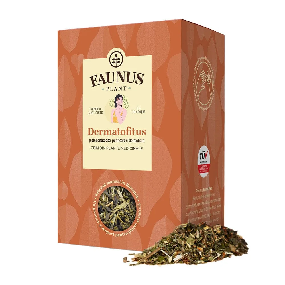 Ceai pentru afectiuni cutanate Dermatofitus, 90g, Faunus Plant