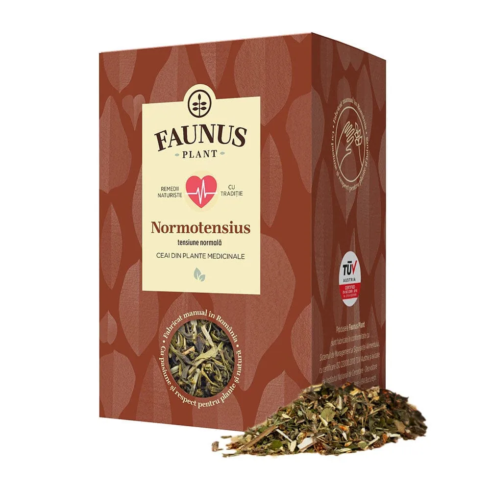 Ceai tensiune normala Normotensius, 90g, Faunus Plant