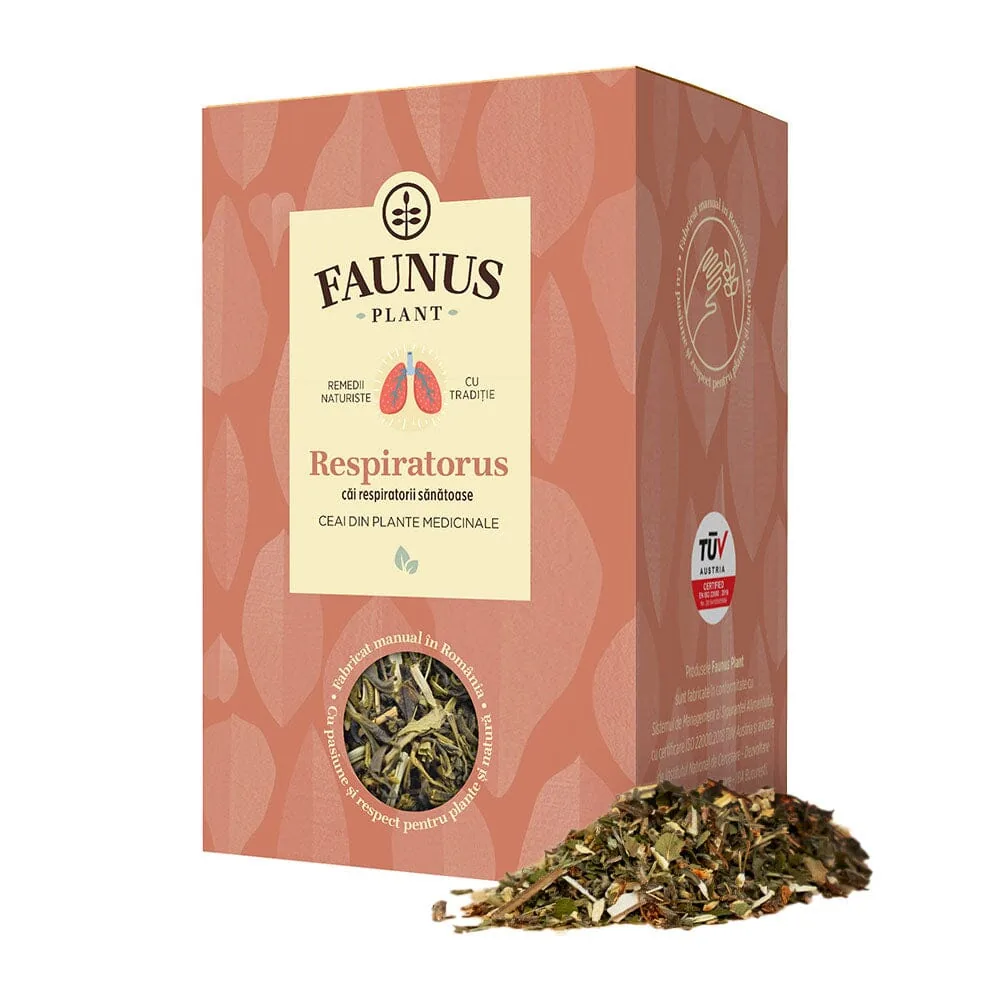 Ceai respiratie usoara Respiratorus, 90g, Faunus Plant
