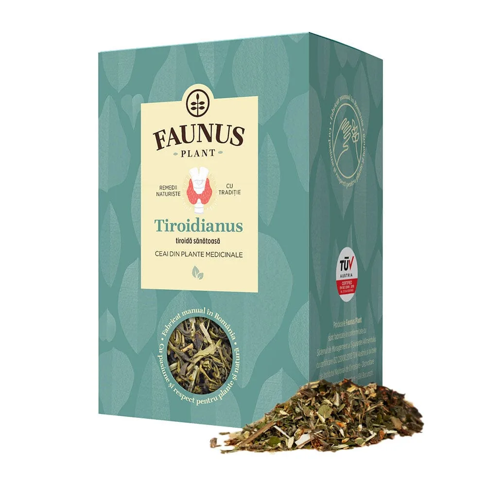 Ceai tiroida sanatoasa Tiroidianus, 90g, Faunus Plant