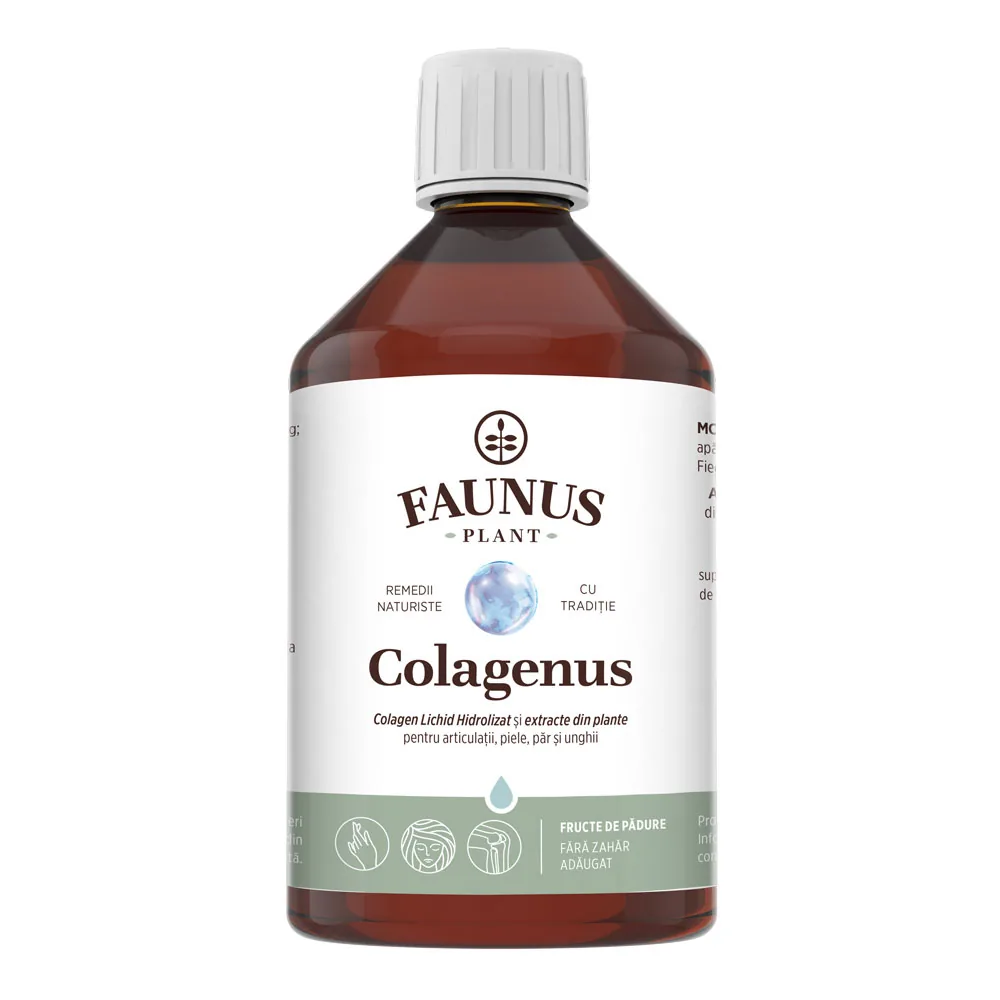 Colagen lichid pentru articulatii si piele Colagenus, 500ml, Faunus Plant