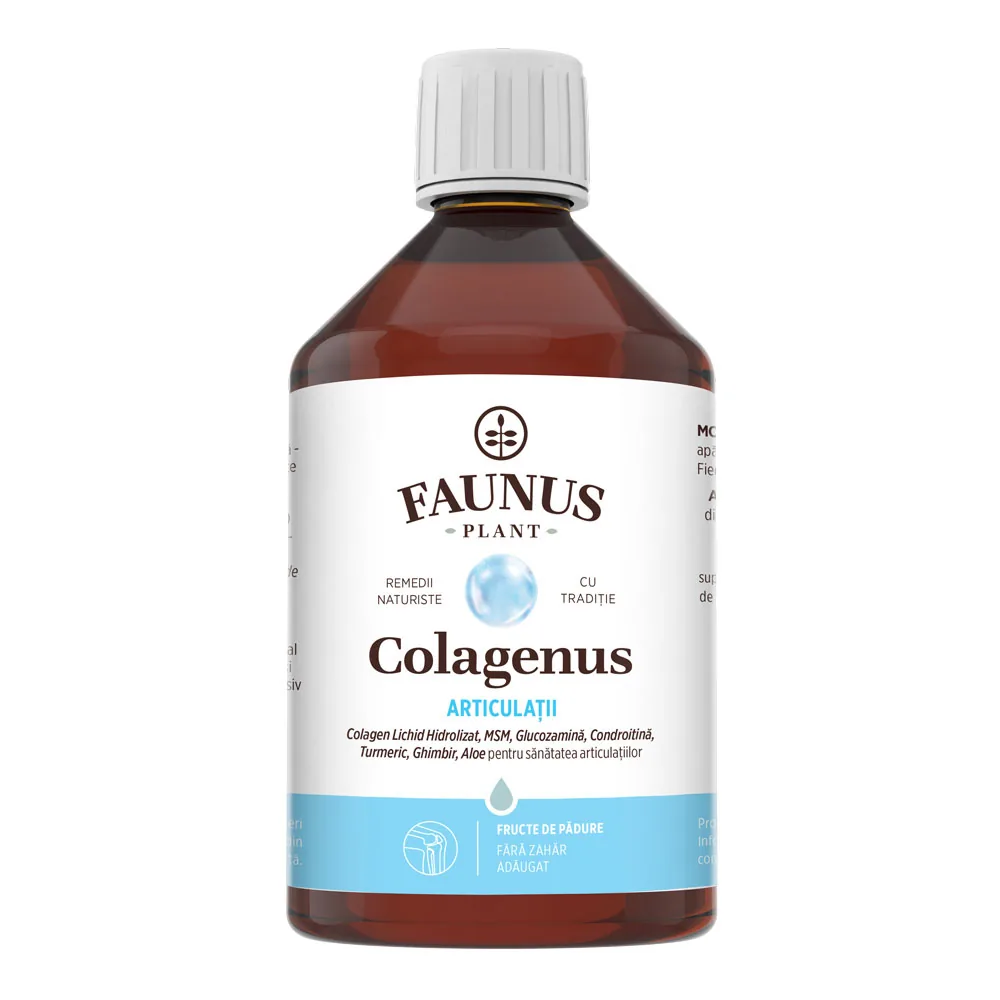 Colagen lichid pentru muschi si ligamente Colagenus Articulatii, 500ml, Faunus Plant