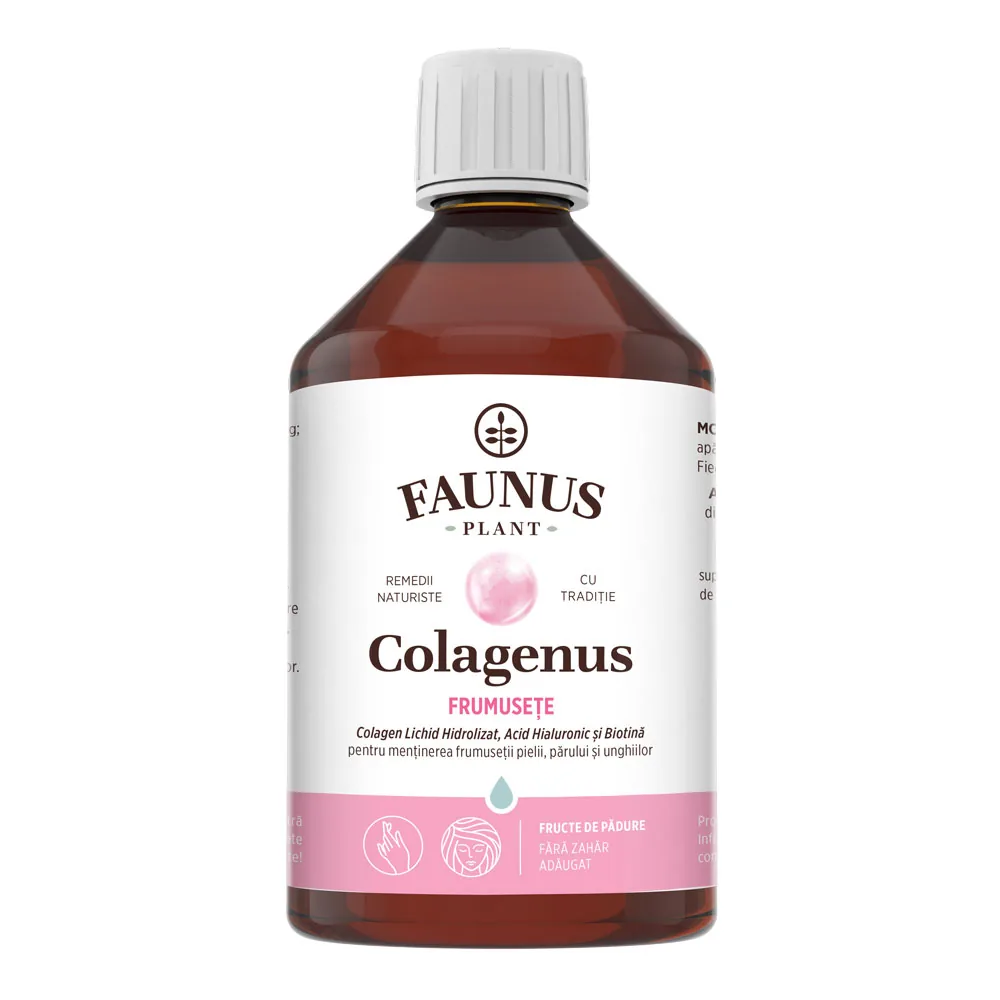 Colagen lichid pentru piele si par Colagenus Frumusete, 500ml, Faunus Plant