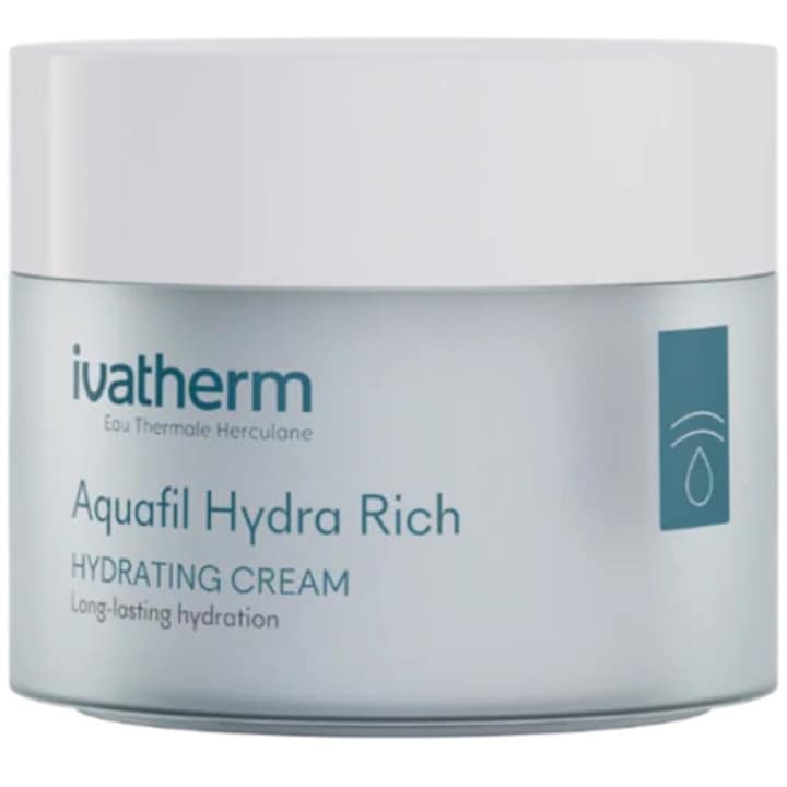 Crema hidratanta pentru piele sensibila Aquafil Rich, 50 ml, Ivatherm
